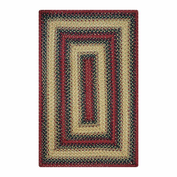 Homespice Decor 20 x 30 in. Highland Jute Oval Braided Rug - Multicolor 501790